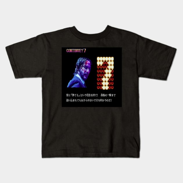 John Wick Continue? Kids T-Shirt by gamestoned